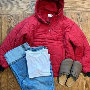 Stoic Hooded Puffer Anorak Pullover Jacket – Women’s Medium